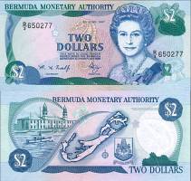 *2 Doláre Bermudy 1997 P40Ab UNC - Kliknutím na obrázok zatvorte -